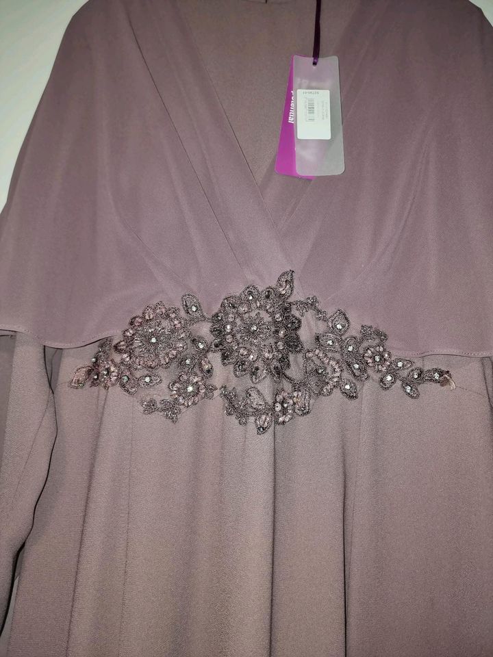 Abiye Abendkleid 46 48 XL hochzeitskleid hijab rose pembe puder in Duisburg