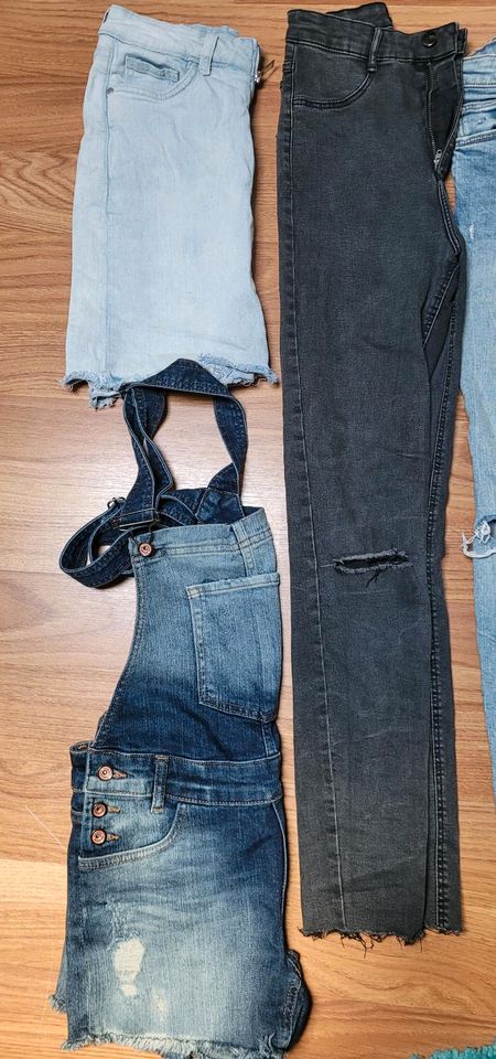 Zara, H&M, c&a 5x Hosen+ 1 Rock, Jeans, Gr. 34 / XS / XXS in Bremen