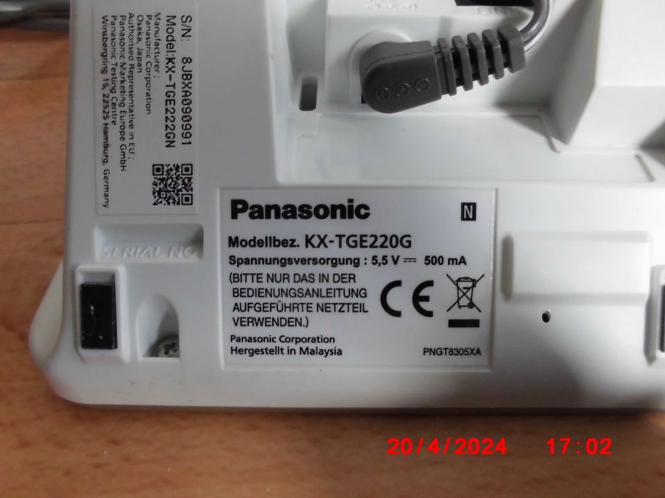 PANASONIC KX TGE220G Seniorentelefon Großtastentelefon in Bremen