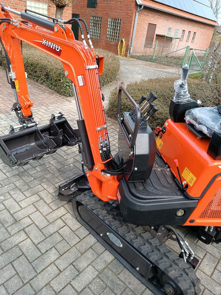 Minibagger KS12-9 Kubota D722 3 Zylinder 1,2t+ KNICKARM + VERSTELLFAHRWERK + PILOTENSTEUERUNG + NEU Diesel Euro5 Bagger Minibagger TOP Rhinoceros XN12-09 XN12-9 in Ahaus