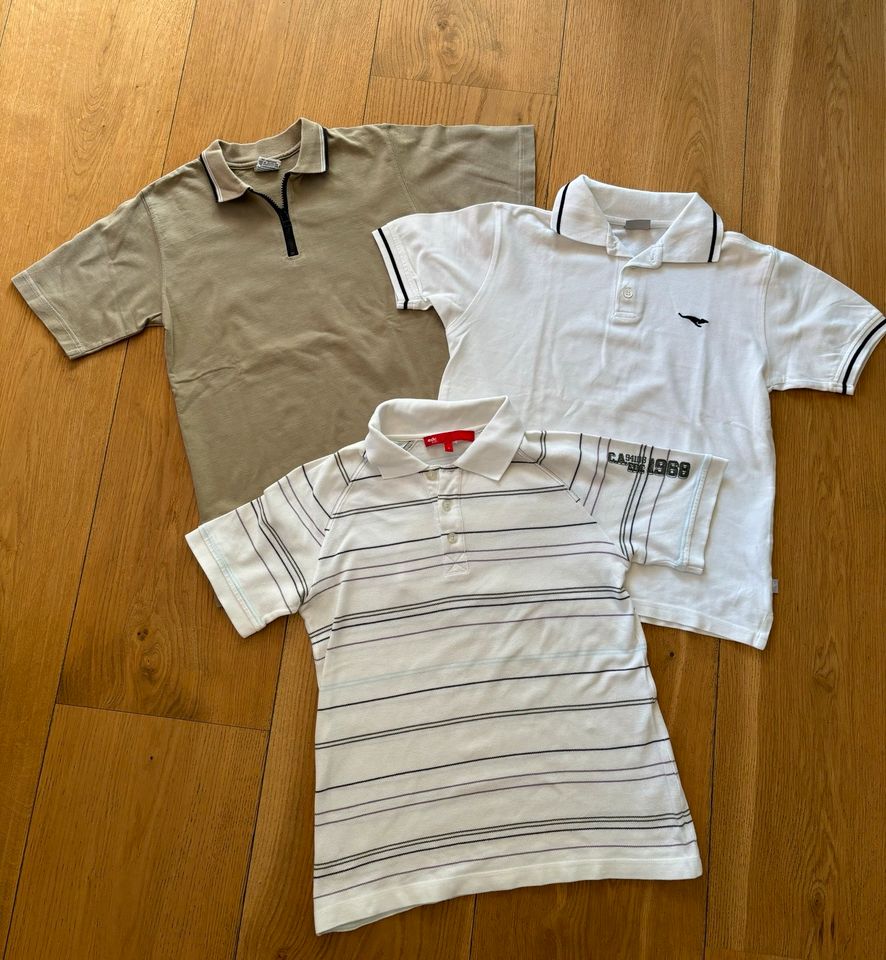 Poloshirts, weiß, beige, Esprit, Kangaroos, Gr 140/146, Paket in Marktredwitz