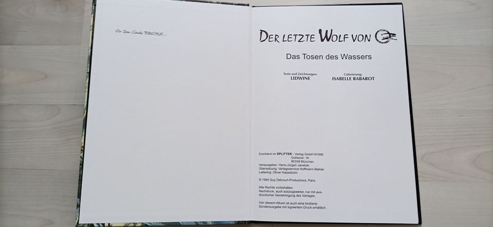 Der letzte Wolf von Oz Das Tosen des Wassers SPLITTER VERLAG in Rostock