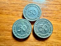 3 Stück - 50 Pfennig „Bank Deutscher Länder“  1949 - J,D,F Sachsen-Anhalt - Magdeburg Vorschau