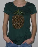 H&M Viskose Shirt grün mit Ananas Gr. M Baden-Württemberg - Aichtal Vorschau