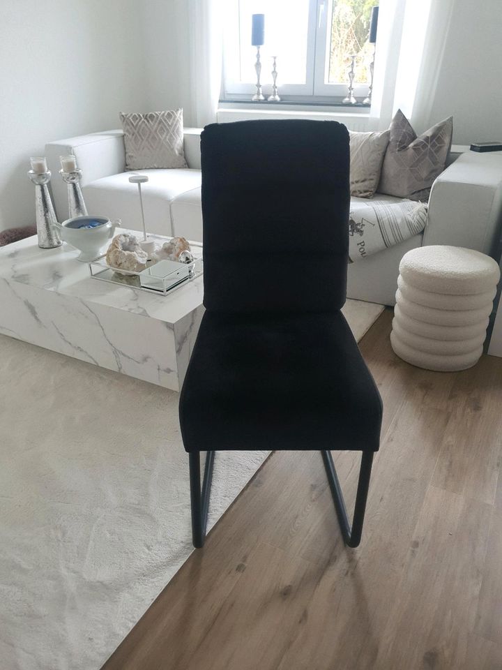 Stühle Stuhl esszimmerstühle schwarz samt in Sonnenbühl
