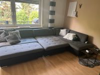 U-Couch grau-schwarz mit Hocker Rheinland-Pfalz - Mainz Vorschau