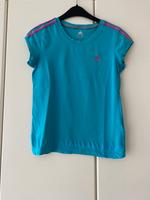 Hellblaues Adidas T-Shirt mit pinken Streifen / Sport Shirt in M Bayern - Neusäß Vorschau