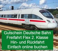 DB Bahn Freifahrt Flex 2. Klasse Gutschein (Hin- und Rückfahrt) Altona - Hamburg Ottensen Vorschau