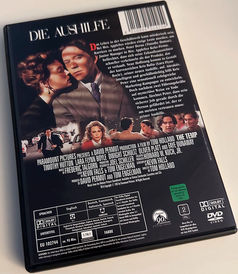 DVD - Die Aushilfe - Timothy Hutton - Faye Dunaway in Kamen