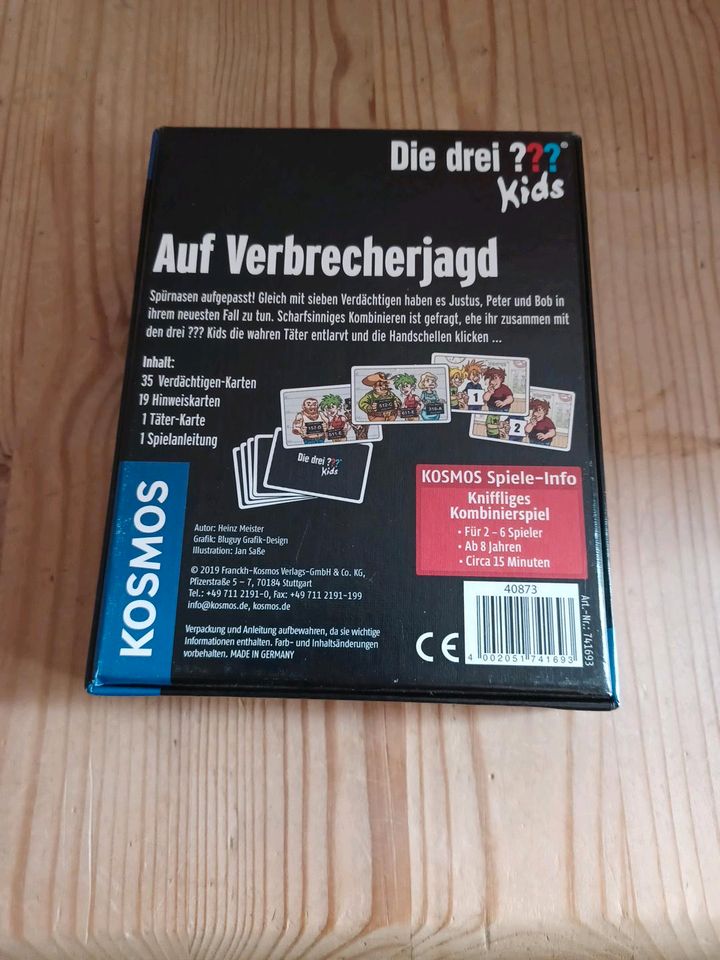 Die 3 ??? Kids , Kartenspiel, Auf Verbrecherjagd in Selent