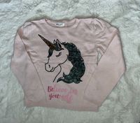 H&M dünner Feinstrick Pullover Gr. 134 140 Einhorn Wendepaietten Bayern - Kissing Vorschau