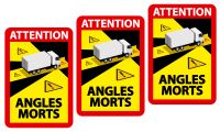 3x Angles Morts Aufkleber Toter Winkel Warnung LKW ca. 17x25 cm Sachsen - Leisnig Vorschau