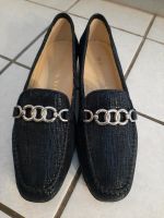 Halbschuhe Pumps BRUNATE Gr. 39 dunkelblau Leder - wie neu Hessen - Rodgau Vorschau