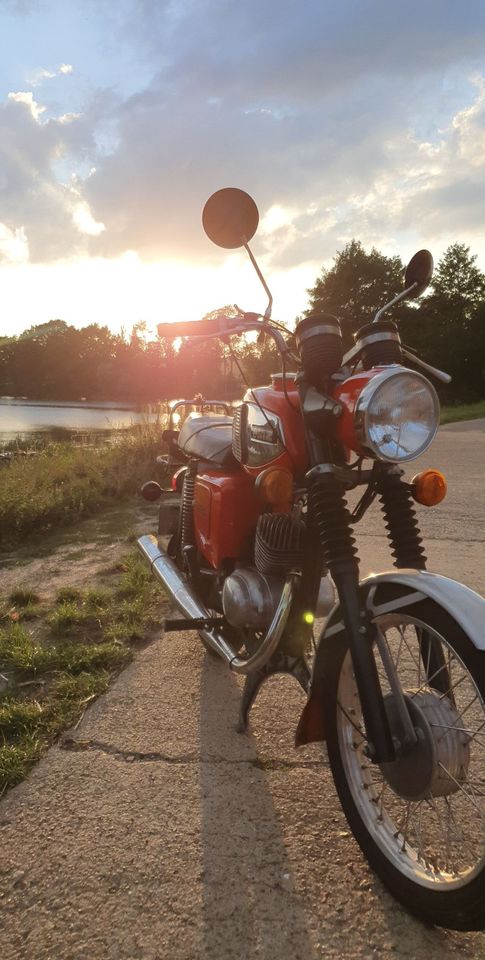 MZ Ts125, Original Lack, generalüberholter Motor, VAPE Zündung in Goldberg