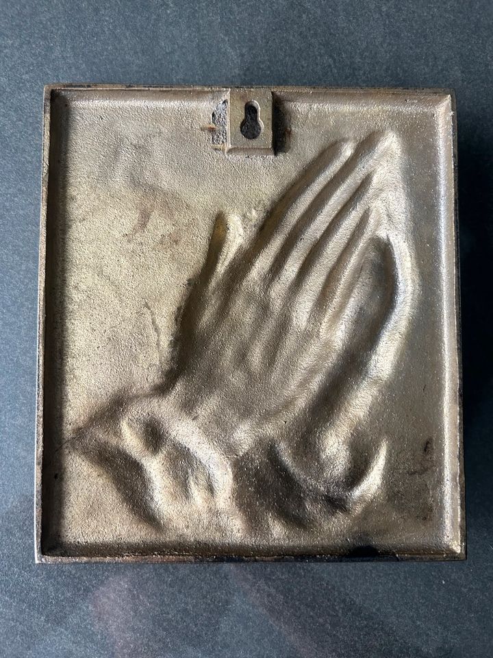 Wandbild aus Messing/Bronze, Betende Hände, Albrecht Dürer in Waldershof
