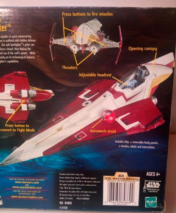 ⭐️ Star Wars Vintage NEU/OVP MISB Obi Wan Kenobi Jedi Starfighter in Oberursel (Taunus)