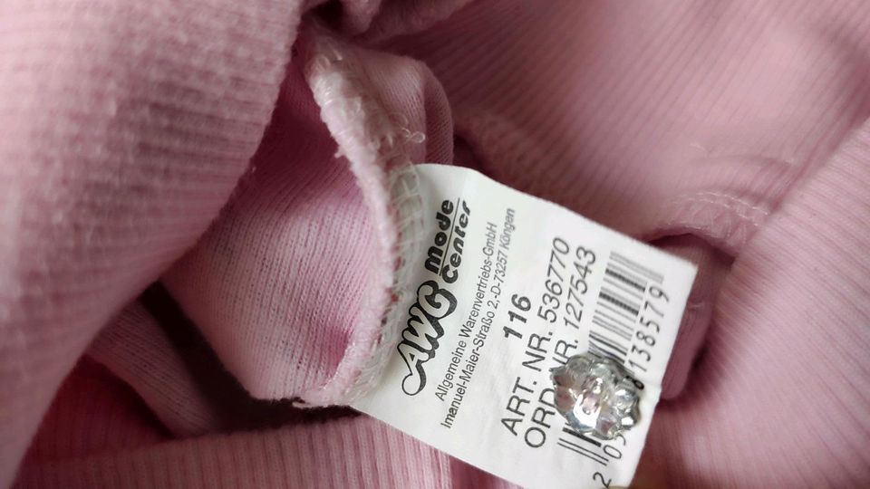 Longsleeves Pulli 116 Langarmshirt Sweatshirt rosa Fairy AWG Cri in Witten