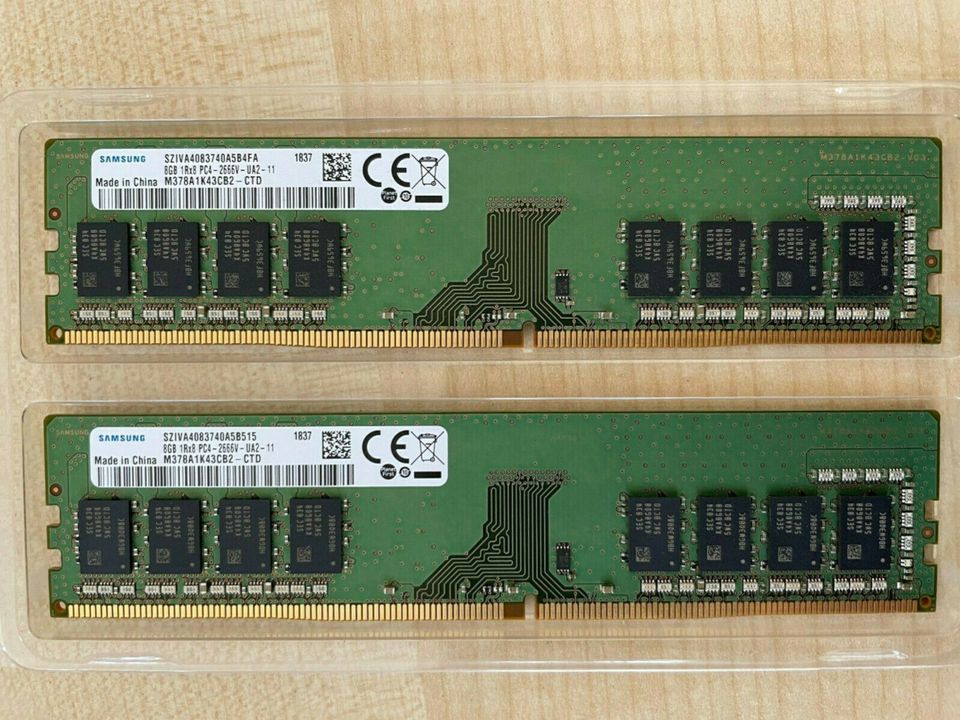 Arbeitsspeicher 2 x 8GB, Samsung in Kempten