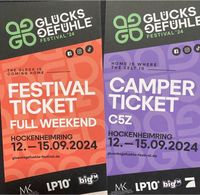 Suche Glücksgefühle Festival - Full Weekend Ticket + Camping C5 Bayern - Gunzenhausen Vorschau