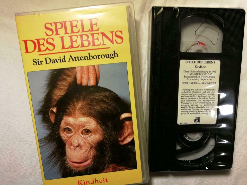 Video Kassette VHS 3x Spiele des Lebens /Attenborough in Hamburg