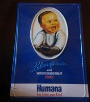 Werbung Blechschild Humana Emailleschild Niedersachsen - Amt Neuhaus Vorschau