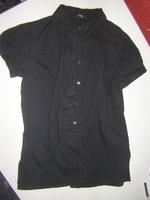 Madonna Bluse: schwarz, Knitteroptik, mit Kragen, XS, kurzärmelig Häfen - Bremerhaven Vorschau