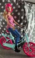 Barbie mit Fahrrad Puppe beweglich tolles Set neuwertig Saarland - Lebach Vorschau