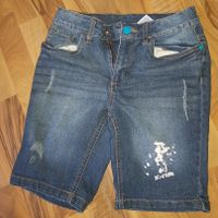 Kurze Jeans Hose denim Shorts Gr.152 used look Sachsen - Freiberg Vorschau