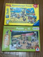 Kinderpuzzle 2 Stück von Schleich und Ravensburger ab 4-5 Jahre Baden-Württemberg - Au Vorschau