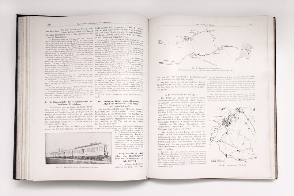 Das deutsche Eisenbahnwesen der Gegenwart Bd. 1+2 Berlin Dampf in Bochum
