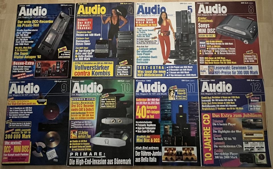 Audio Jahrgang 1992 Nr. 1, 4, 5, 8, 9, 10, 11, 12 in Kaltenkirchen