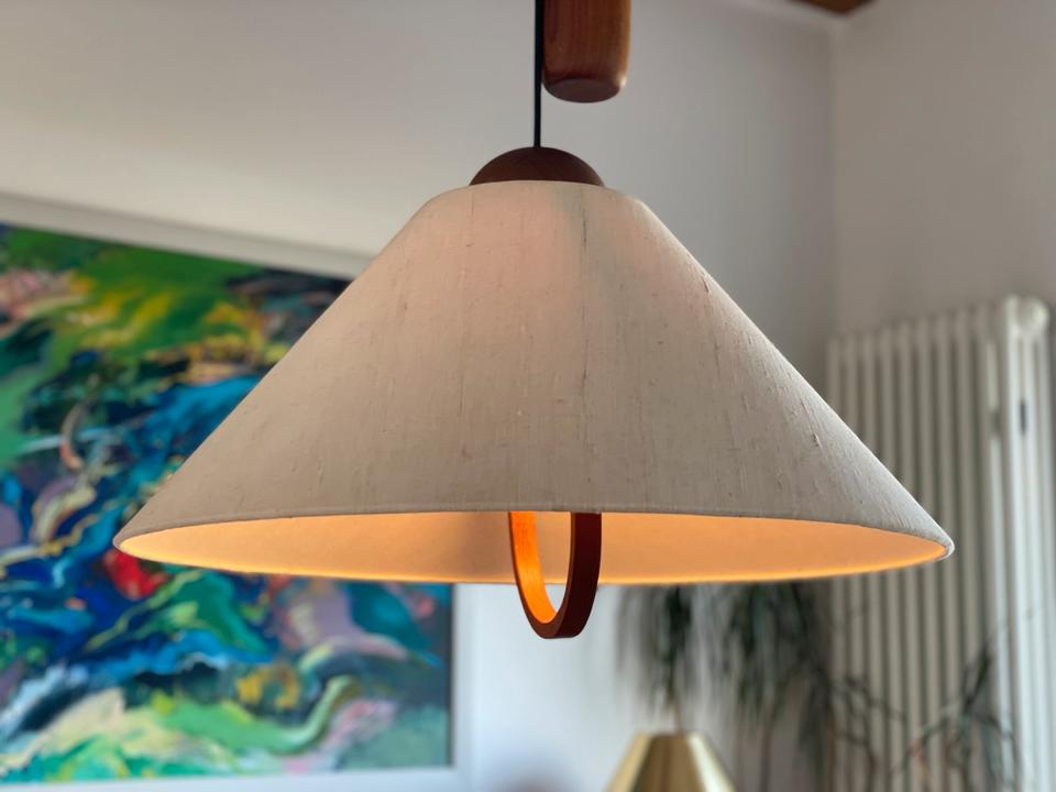 60er Danish design Deckenleuchte Vintage Pendelleuchte Teak in Bremen