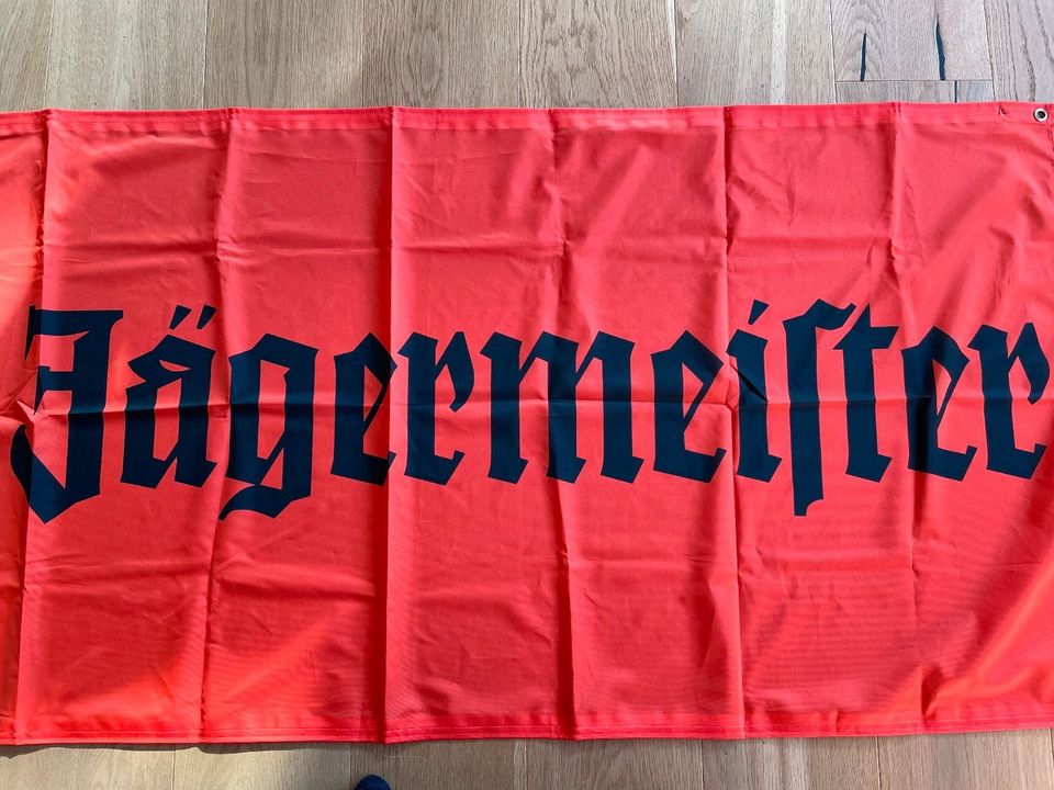 Jägermeister Fahne ca. 175 x 80 cm Orange / Hirschkopf in Kassel