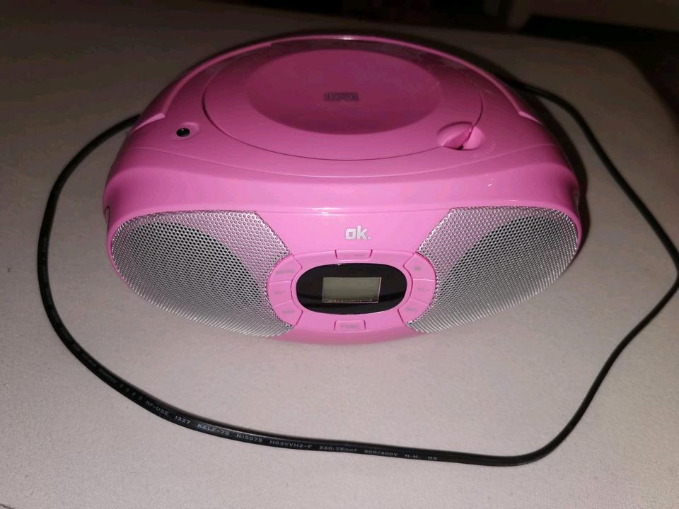 CD Player Spieler ok pink rosa in Unterthingau