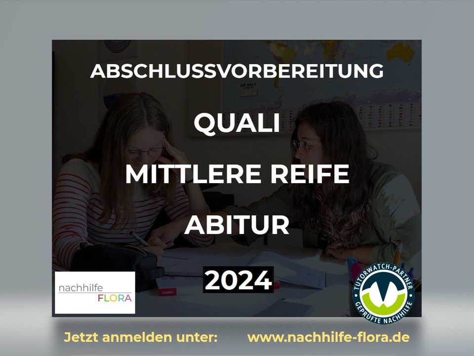 Abschlussvorbereitung, Nachhilfe in Präsenz (NHF Nürnberg) in Nürnberg (Mittelfr)