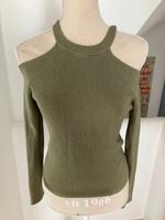 Zara Shirt Khaki m 38 schulterfrei Bayern - Haibach Unterfr. Vorschau