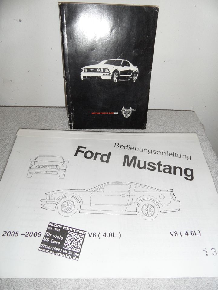 Mustang 5 Handbuch Deutsch + Englisch in Lörrach