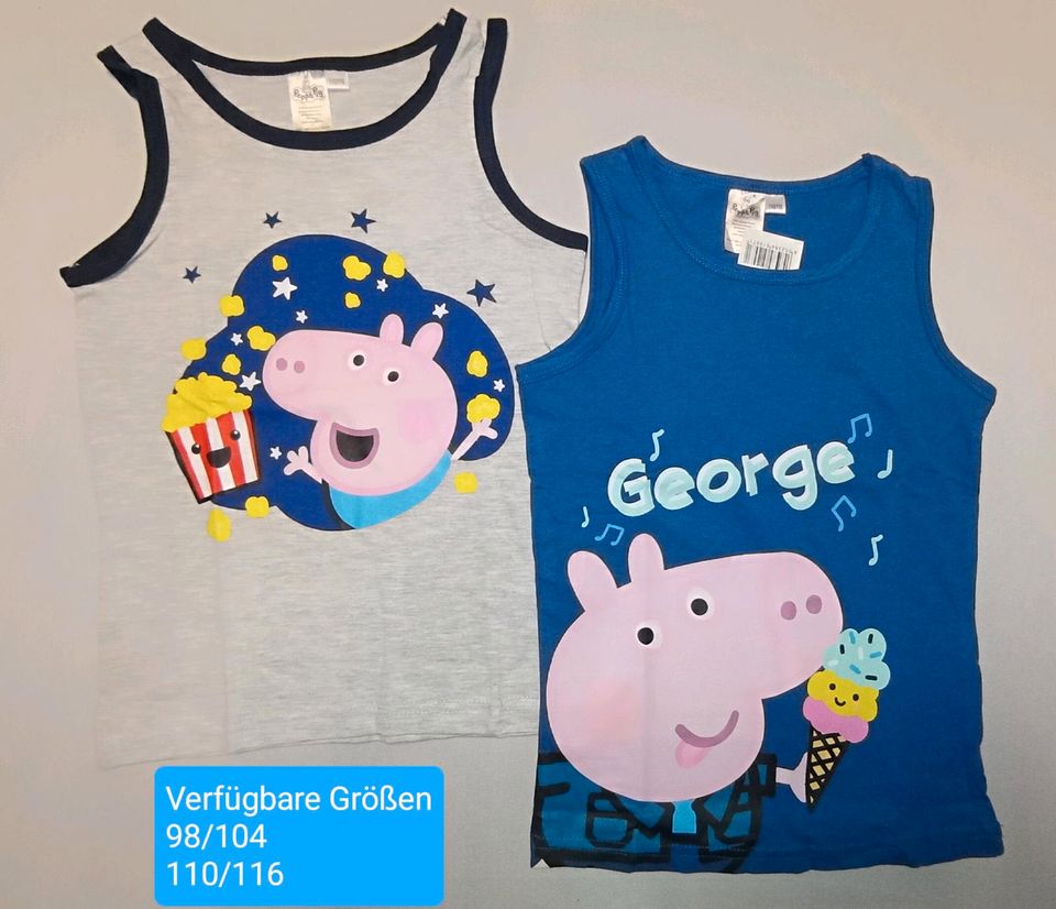 Unterhemden George/Peppa pig 98/104 110/116 in Lengede