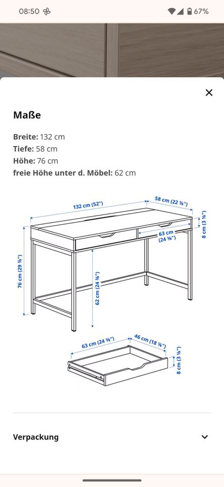 Ikea Schreibtisch ALEX in Frankfurt am Main