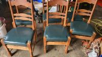 6 Antike Grüm Leder Stühle mit Nieten Kiel - Gaarden Vorschau