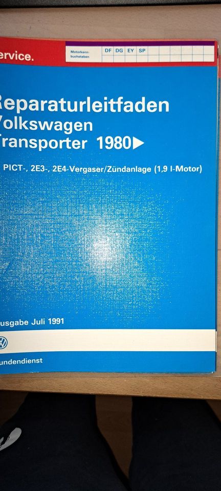 ORG.REP-LEITFADEN für VW TRANSPORTER "1,9l-VERGASER/ZÜNDANLAGE in Würzburg