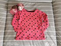 Babypullover / Langarmshirt / Pink mit Herzen Sachsen - Treuen Vorschau