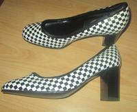 RETRO: Ausgefallene 80 Jahre Pumps, schwarz/weiss kariert, Gr.40 Niedersachsen - Hildesheim Vorschau