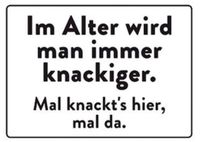 Kulthänger Blechpostkarte im Alter wird man immer knackiger NEU Rheinland-Pfalz - Gau-Algesheim Vorschau
