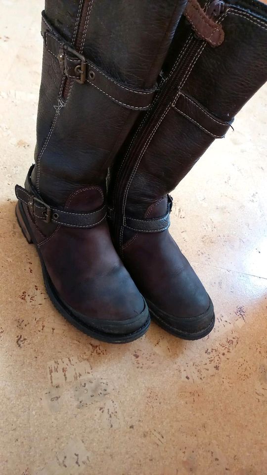 BIKER Boots / Stiefel Gr. 33 Leder für Mädchen in Leutershausen