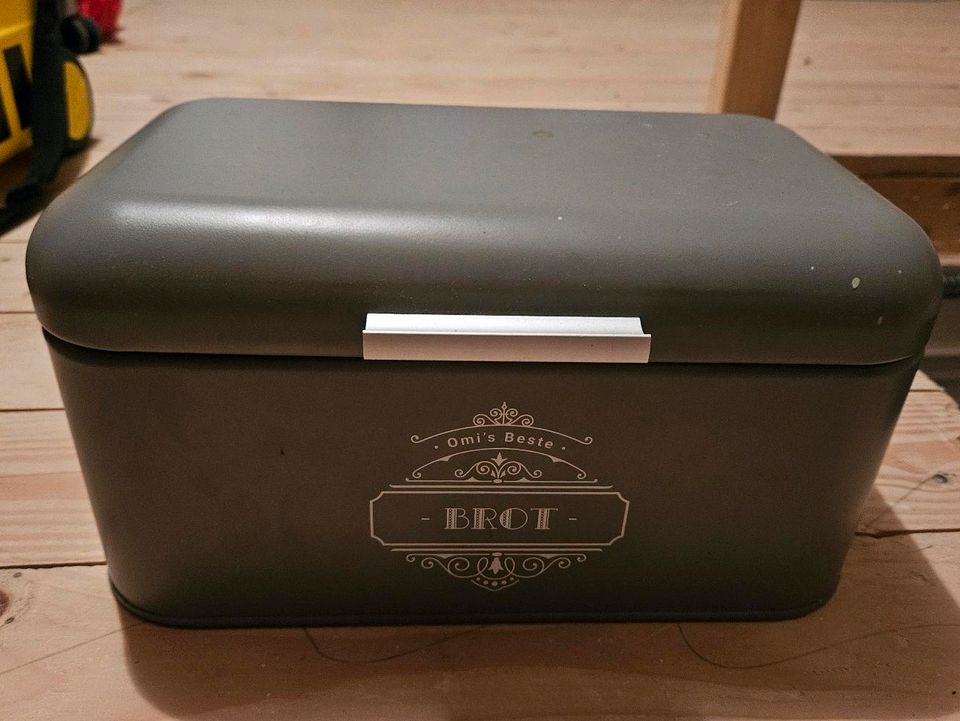 Brotkasten Brotdose Aufbewahrungsbox für Brot Behälter grau in Vechta