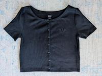 Feinripp Crop Top von GAP, Gr. XS, schwarz Leipzig - Eutritzsch Vorschau
