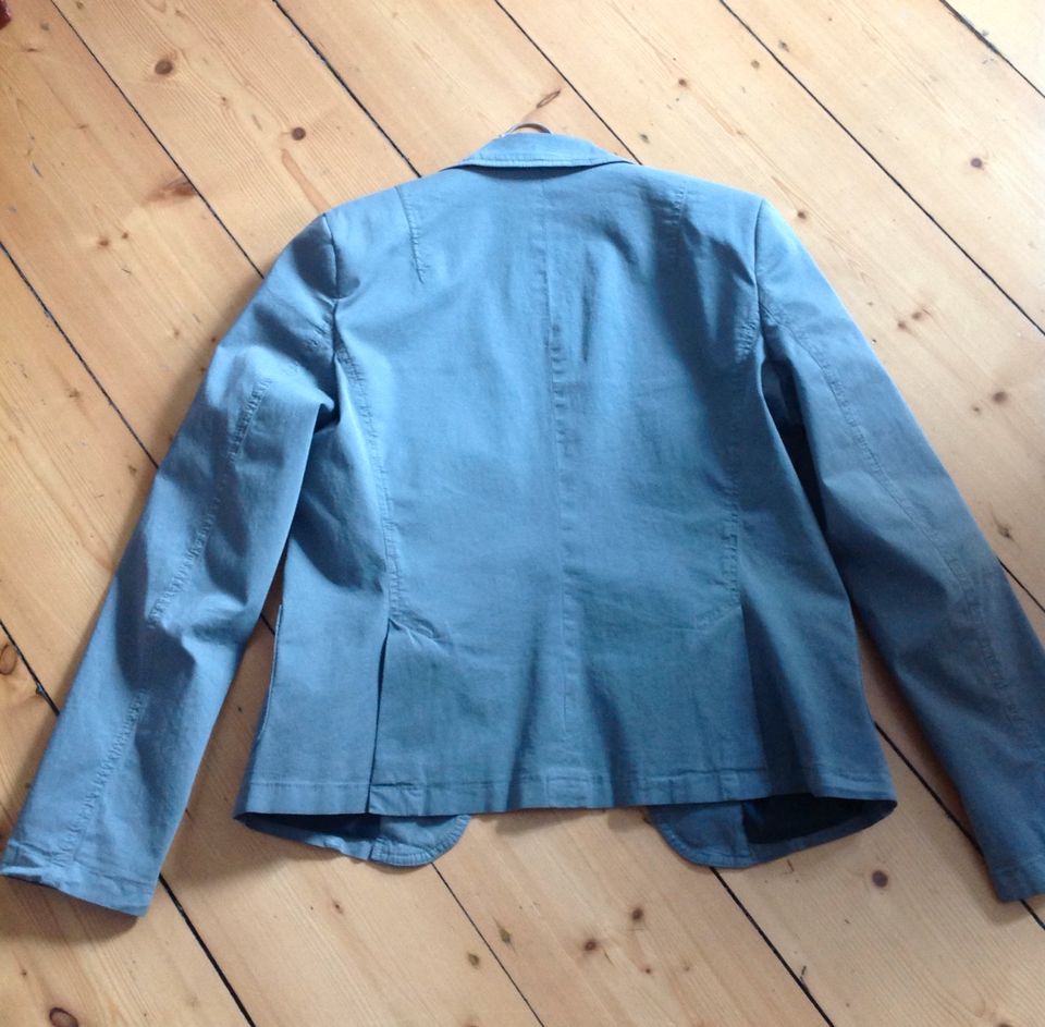 Strenesse Schumacher Blazer, Gr. 36/38 Baumwolle grau in Mülheim-Kärlich