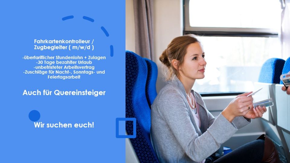 ÖPNV : Fahrkartenkontrolleur : Zugbegleiter 3800€ in Dülmen
