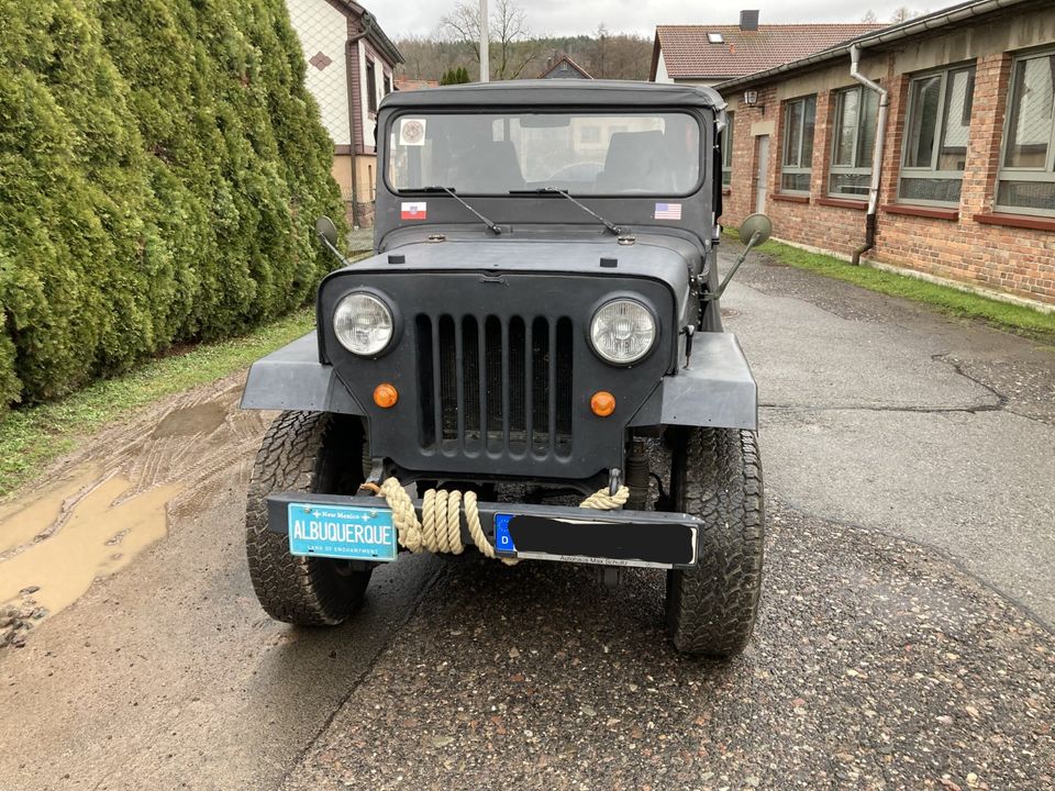 Mahindra CJ340 (Lizenzbau Willys Jeep CJ3B) H-Kennzeichen in Steinbach-Hallenberg (Thüringer W)